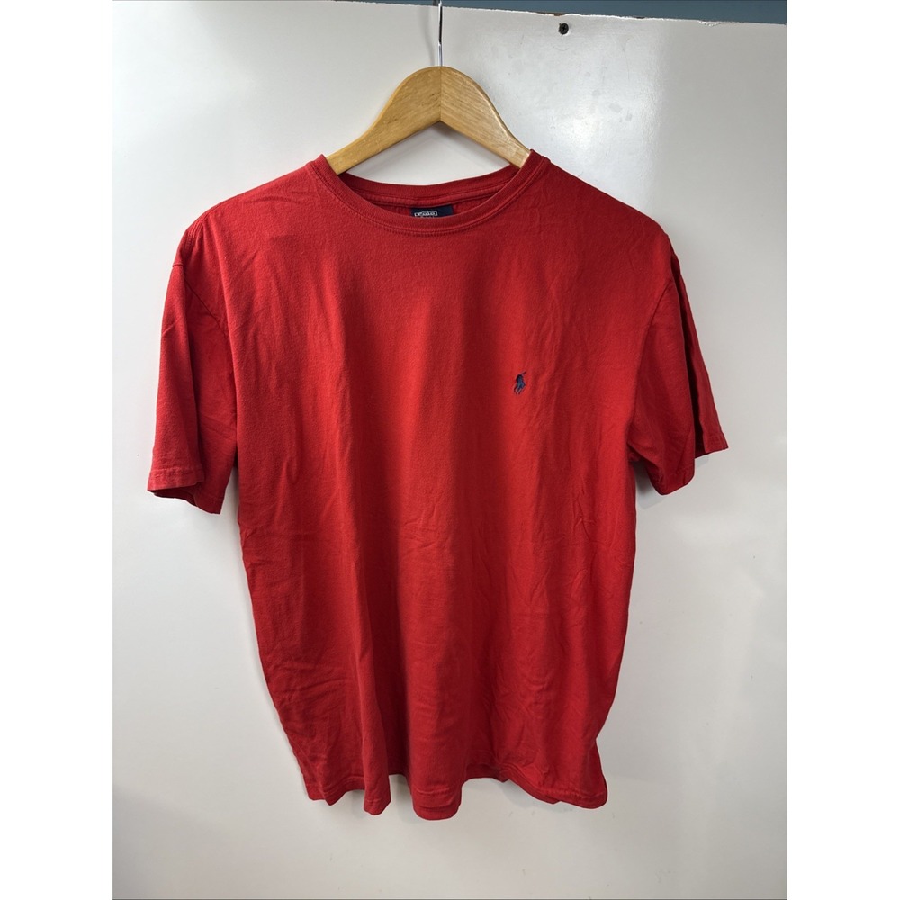 U.S. Polo Assn Red T Shirt Mens Medium Pony Logo Crew Neck Short Sleeve Tee